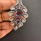 CZ Victorian Micro Setting Finish Color Stone Openable Bracelet - Purple
