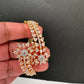 AD Gold Finish Openable Kada Bracelet
