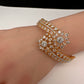 AD Gold Finish Openable Kada Bracelet