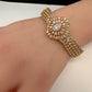 AD Gold Finish Openable Kada Bracelet