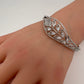 AD Silver Openable Kada Bracelet