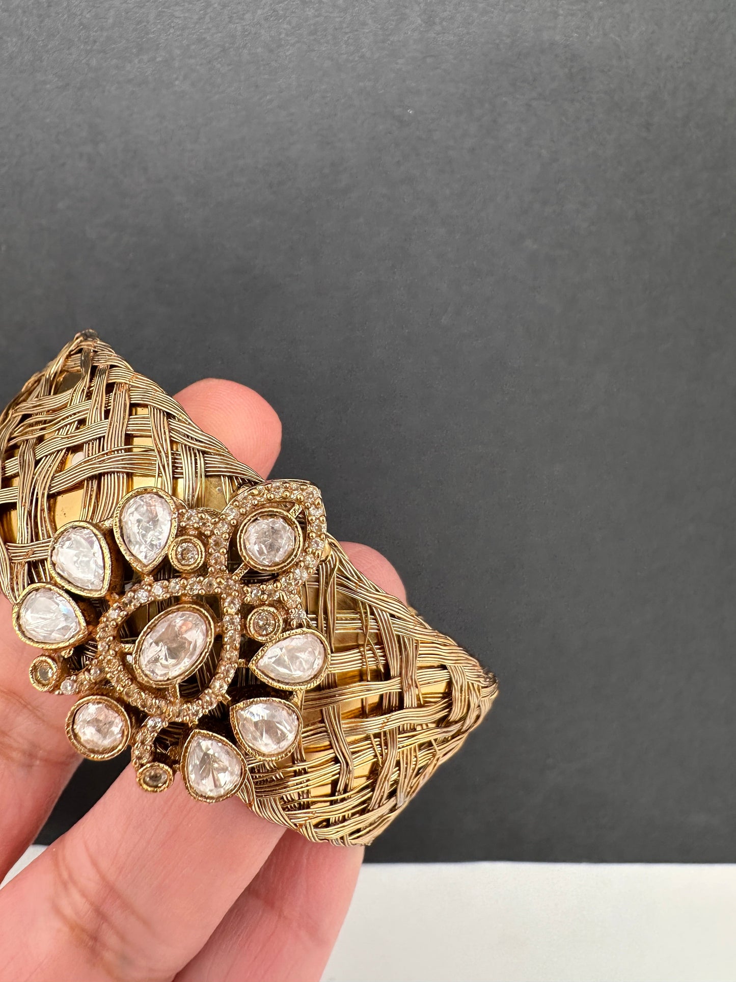 Kundan Openable Kada Bracelet