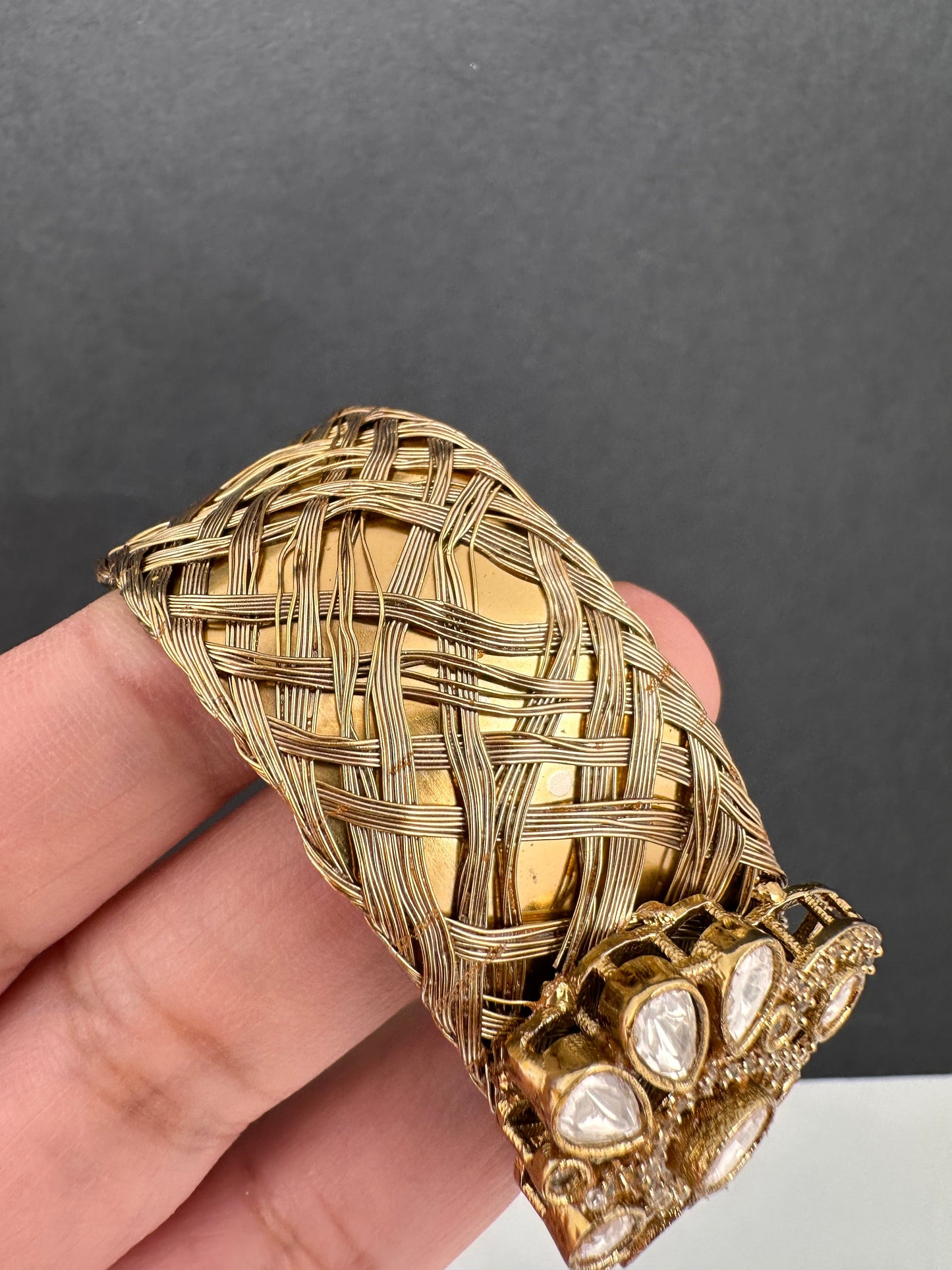 Kundan Openable Kada Bracelet