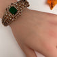 CZ Matte Openable Kada Bracelet - Green