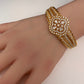 AD Diamond Openable Kada Bracelet - Gold