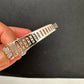 AD Diamond Openable Kada Bracelet - Silver