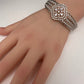 AD Diamond Openable Kada Bracelet - Silver