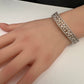 AD Silver Openable Kada Bracelet