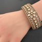 Kundan Matte Openable Kada Bracelet - Clear