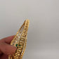 AD Diamond Openable Kada Bracelet - Green