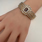 AD Diamond Openable Kada Bracelet - Purple