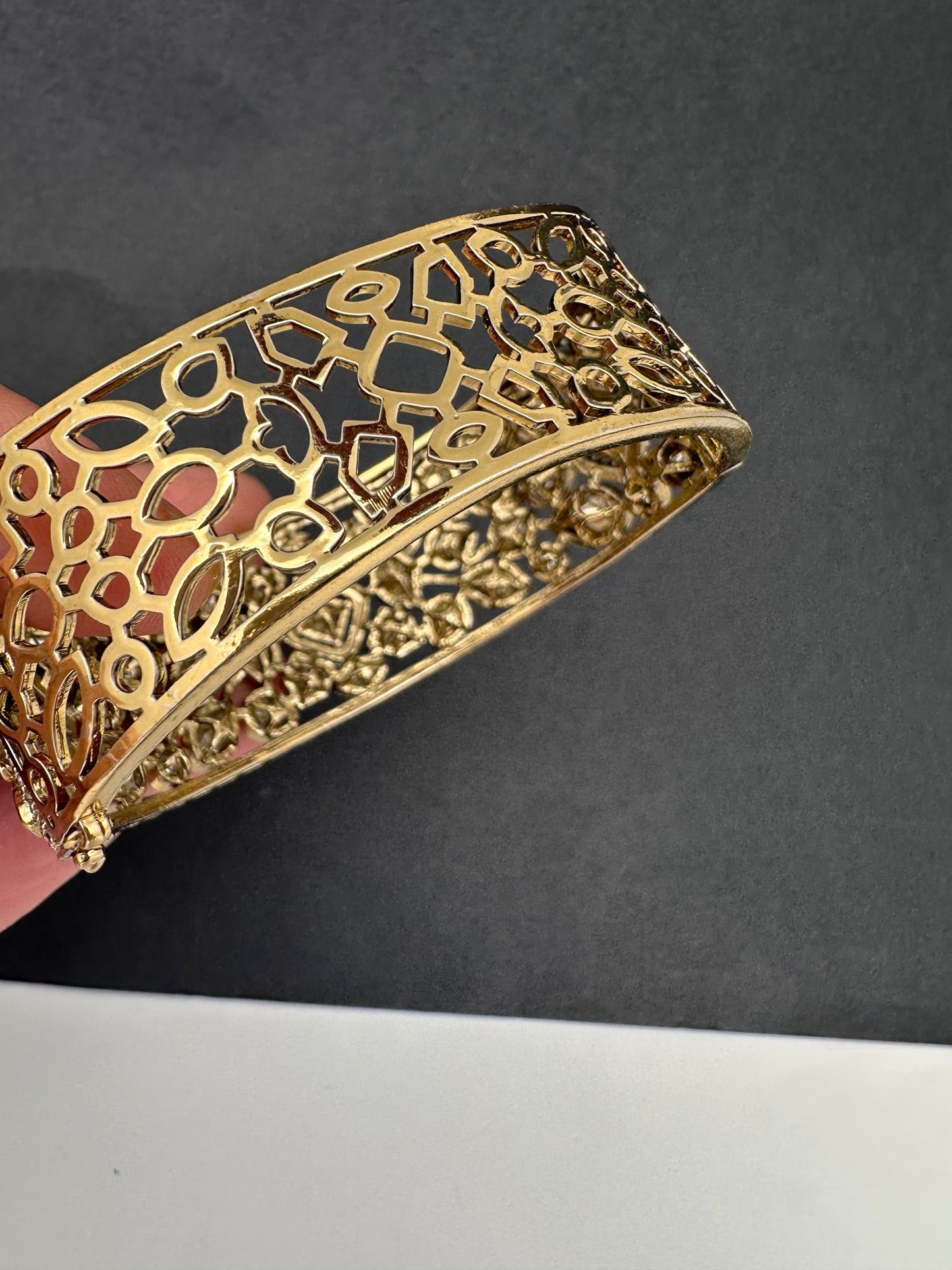 Kundan Openable Kada Bracelet
