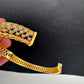 AD Diamond Openable Kada Bracelet - Green
