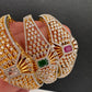 AD Diamond Openable Kada Bracelet - Clear