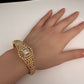 AD Diamond Openable Kada Bracelet - Clear