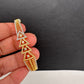 AD Diamond Dual Finish Sleek Openable Kada Bracelet