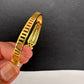 AD Diamond Dual Finish Sleek Openable Kada Bracelet