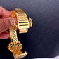 AD Diamond Openable Kada Bracelet - Purple