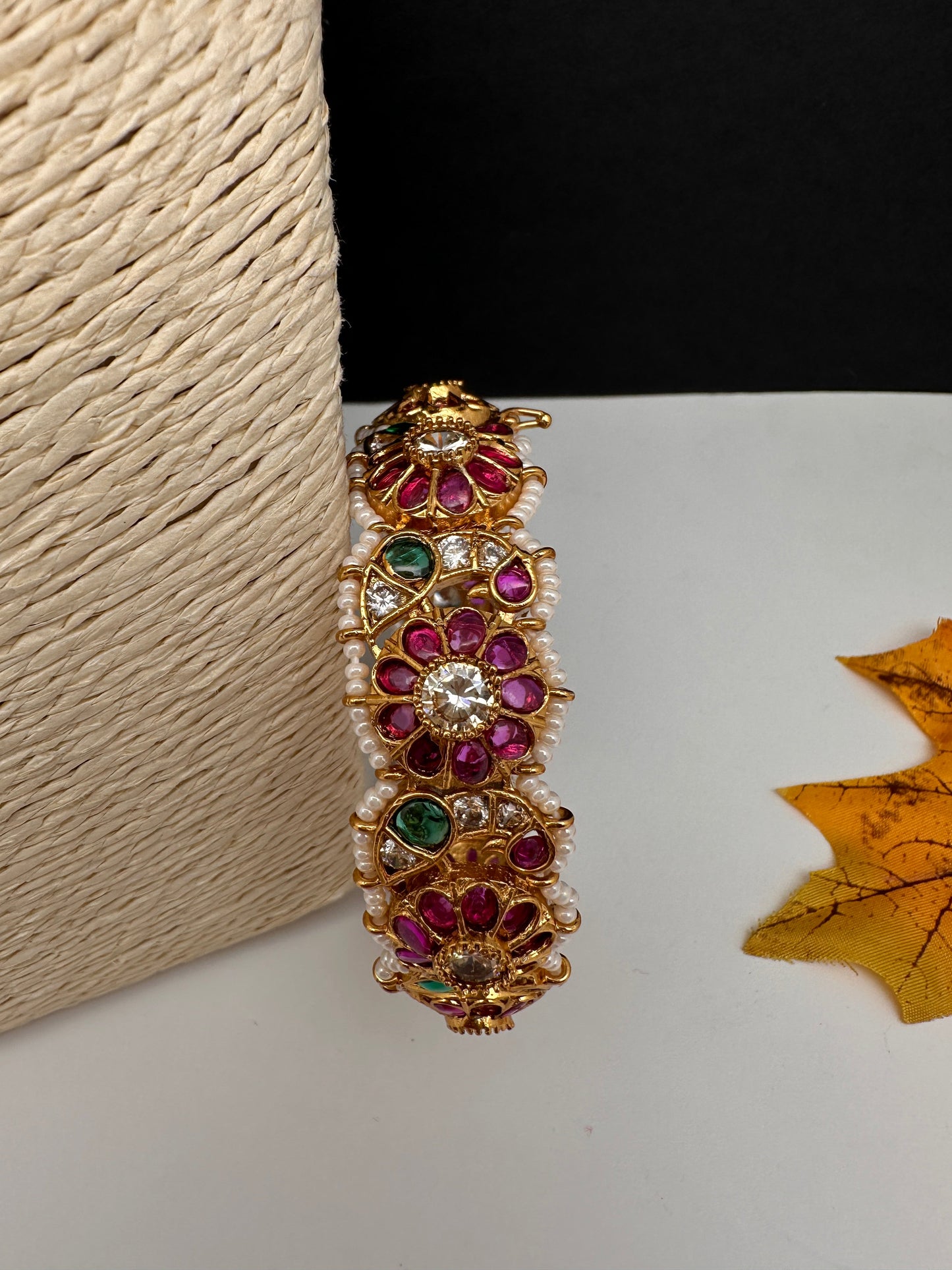 Kempu Openable Kada Bracelet - Multi