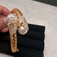 AD Diamond Pearl Openable Kada Bracelet - 