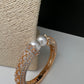 AD Diamond Pearl Openable Kada Bracelet - 