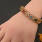 Navratan Multi Color Openable Kada Bracelet - 