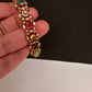 Navratan Multi Color Openable Kada Bracelet - 