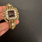 Victorian Moissanite Color Openable Kada Bracelet - Purple