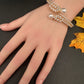 AD Diamond Pearl Openable Kada Bracelet - 