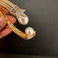 AD Diamond Pearl Openable Kada Bracelet - 