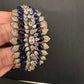 Victorian AD Color Openable Kada Bracelet - Blue