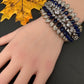 Victorian AD Color Openable Kada Bracelet - Blue