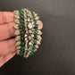 Victorian AD Color Openable Kada Bracelet - Green