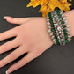 Victorian AD Color Openable Kada Bracelet - Green