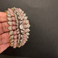 Victorian AD Color Openable Kada Bracelet - Pink