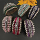 Victorian AD Color Openable Kada Bracelet - Purple
