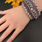 Victorian AD Color Openable Kada Bracelet - Purple