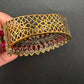 Victorian AD Color Openable Kada Bracelet - Red