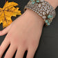 Victorian AD Beads Floral Color Openable Kada Bracelet - MintGreen