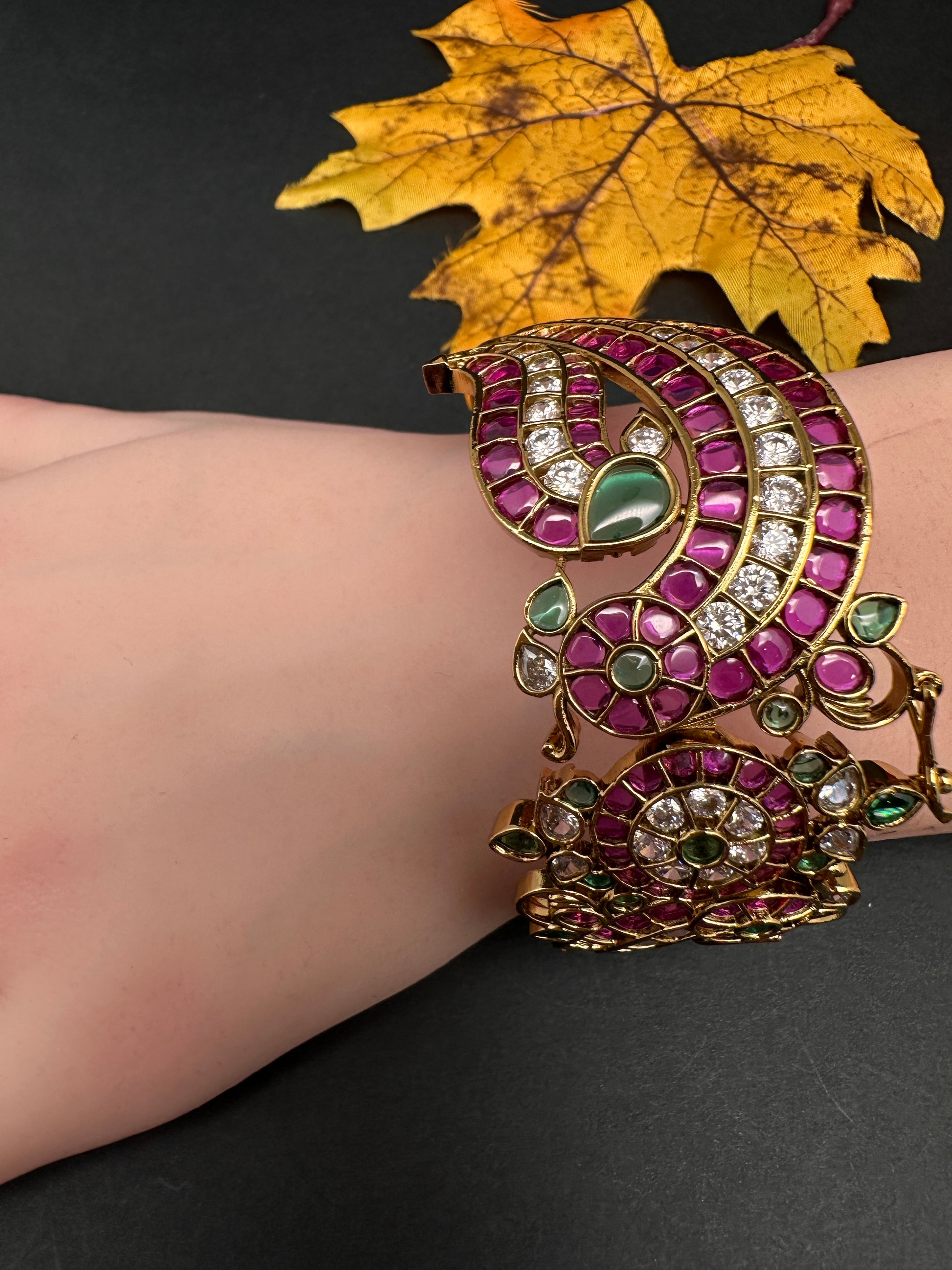 Kemp CZ Openable Kada Bracelet - 