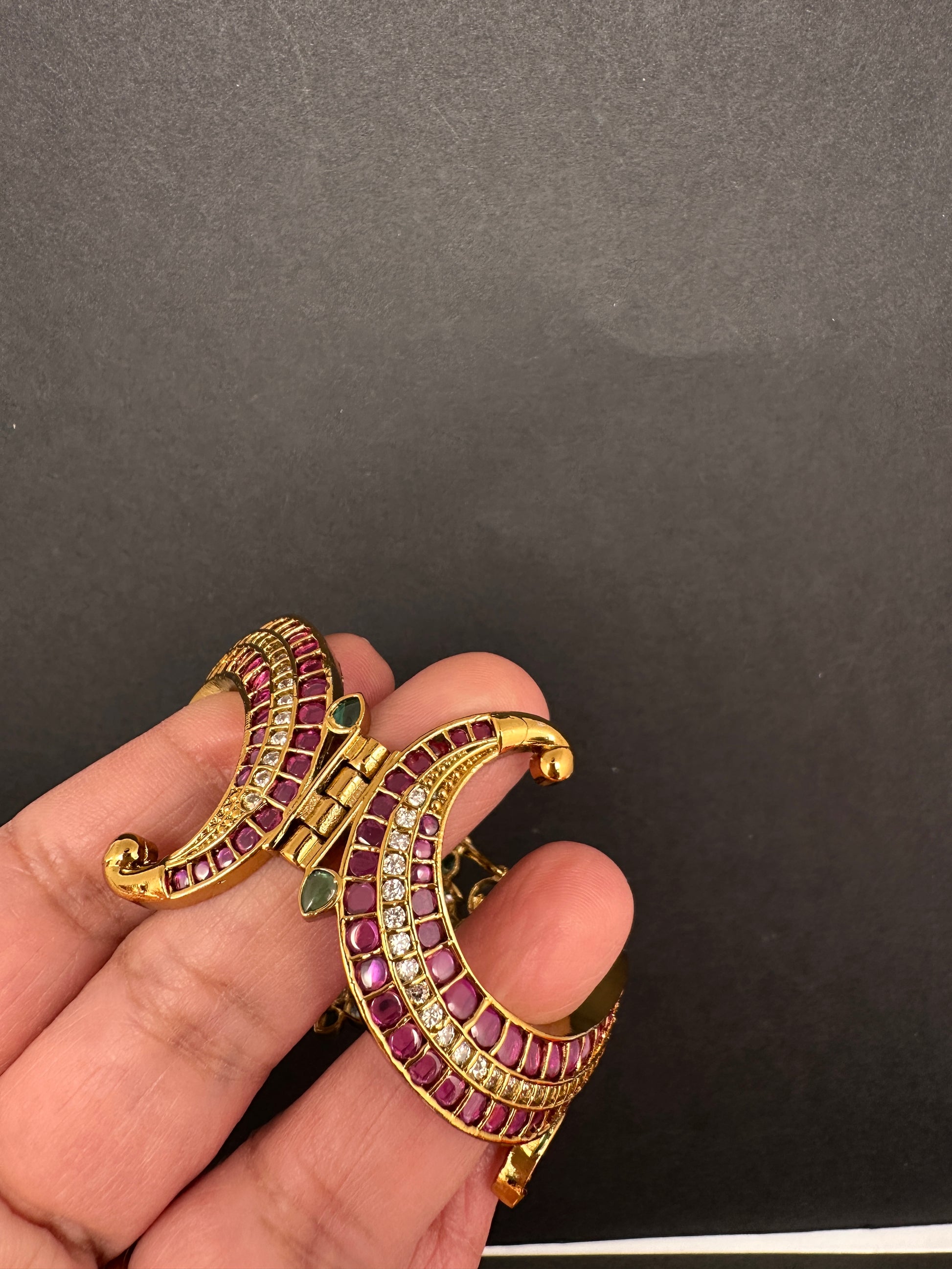 Kemp CZ Openable Kada Bracelet - 