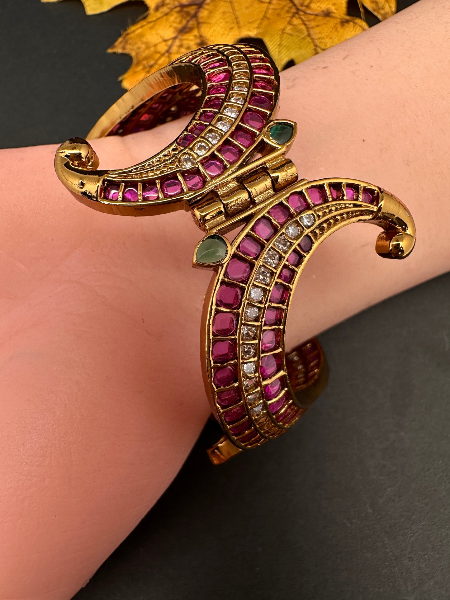 Kemp CZ Openable Kada Bracelet - 