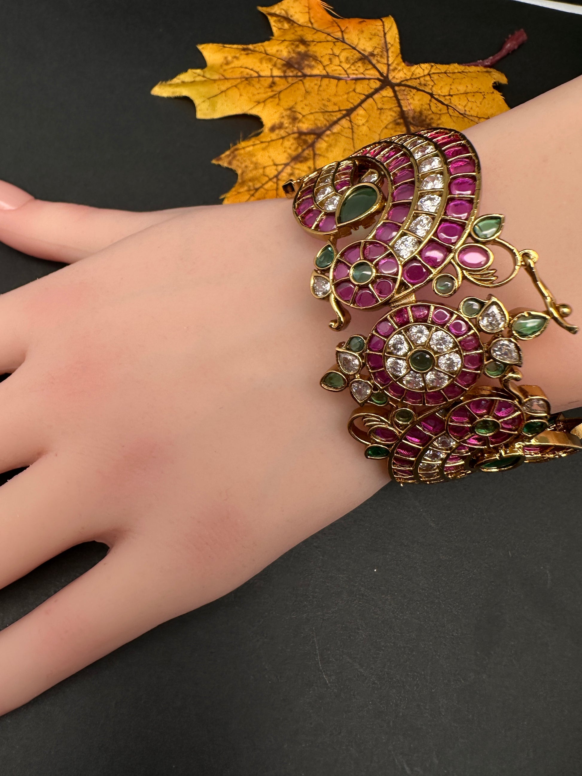 Kemp CZ Openable Kada Bracelet - 