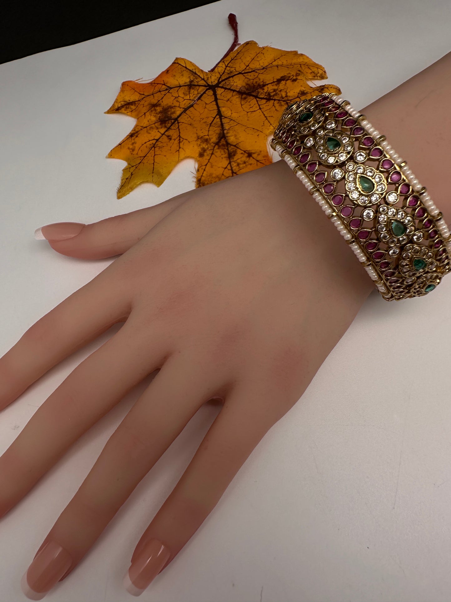 Kemp CZ Openable Kada Bracelet - 