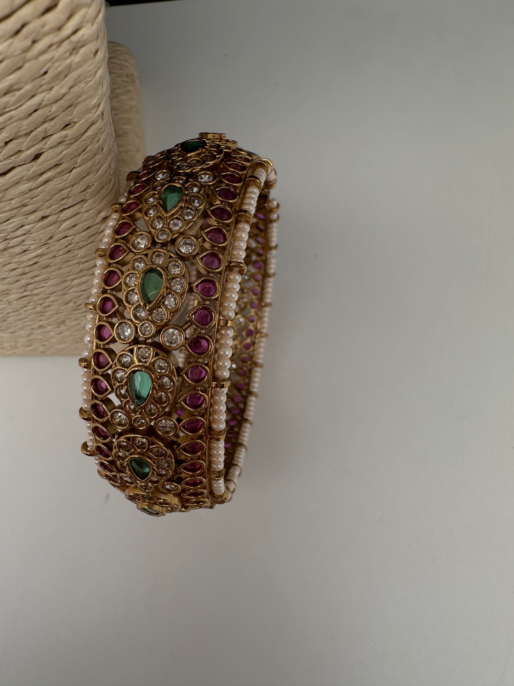 Kemp CZ Openable Kada Bracelet - 
