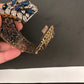 Victorian AD Beads Color Openable Kada Bracelet - Blue