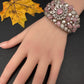 Victorian AD Beads Color Openable Kada Bracelet - Pink