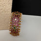 Kemp Multi Color Stones Openable Kada Bracelet - 