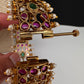 Kemp Multi Color Stones Openable Kada Bracelet - 