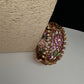 Kemp Multi Color Stones Openable Kada Bracelet - 